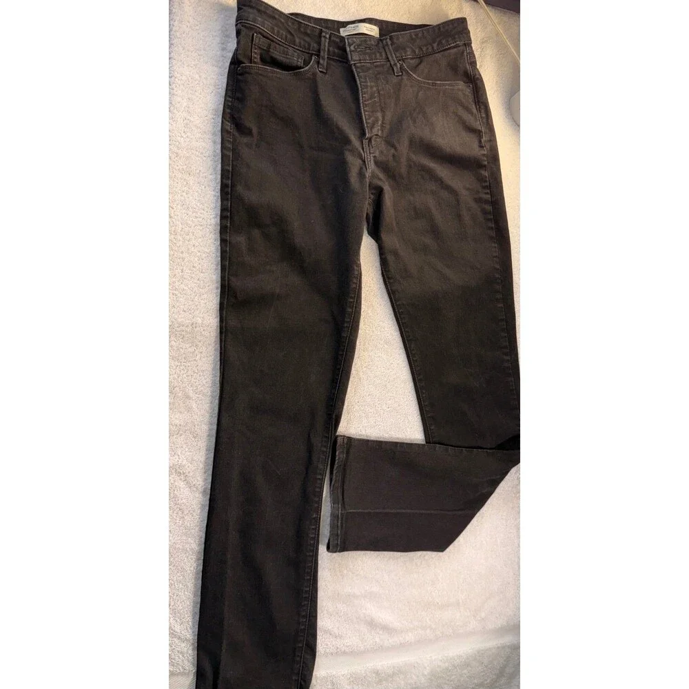 Levi Strauss signature gold totally shaping straight leg, black jeans